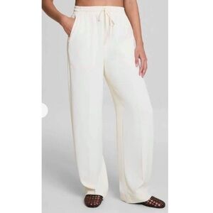 NWT Spanx Travel Gab Wide Leg Pants Linen Cream Size 2X